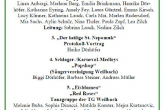 Programm 1. Halbzeit